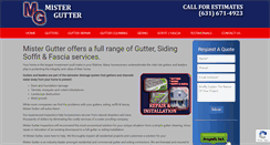 Desktop Screenshot of mistergutter.com